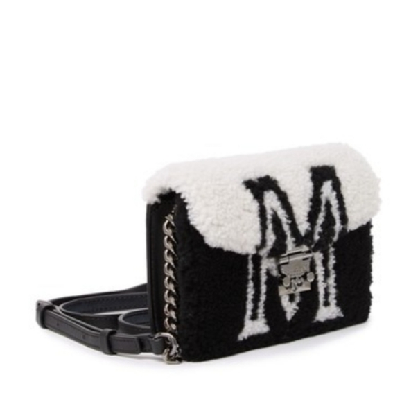 MCM Black and White Crossbody Bag with Sleek Design - Picture 2 of 15